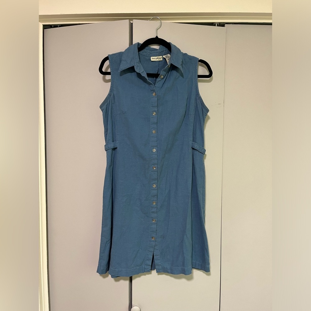 Button down jean dress.